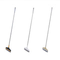 Floor Scrub Brush with Squeegee and Long Handle - Blue and Yellow - view 3