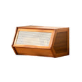 Floor Standing Bamboo Bookcase Storage Cabinet, Single Layer - Honey Brown - view 2