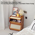 Floor Standing Bamboo Bookcase Storage Cabinet, Single Layer - Honey Brown - view 4