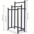 Floor-Standing Metal Towel Rack 3 Bar Black, 46 x 26 x 86 cm for Bathroom and Bedroom - view 3