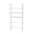 Floor Standing Multi-Layer Storage Rack for Bathroom and Kitchen - White, 47 x 25 x 155 cm - view 2
