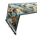 Floral Banana Leaf Table Runner, 35 x 180 cm - Coffee and Dining Table Decor - view 2