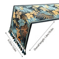 Floral Banana Leaf Table Runner, 35 x 180 cm - Coffee and Dining Table Decor - view 3