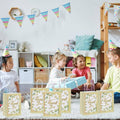 Floral Kraft Paper Gift Bags with Thank You Print, Pack of 30 - view 4