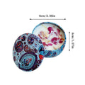Floral Scented Candles in Decorative Tins, Pack of 4 - Cherry, Paisley Print Tin - view 4