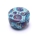 Floral Scented Candles in Decorative Tins, Pack of 4 - Lavender, Mandala Print Tin - view 5