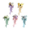 Flower Bouquet Packaging with Large Bow, Pack of 10 - Lavender - view 3