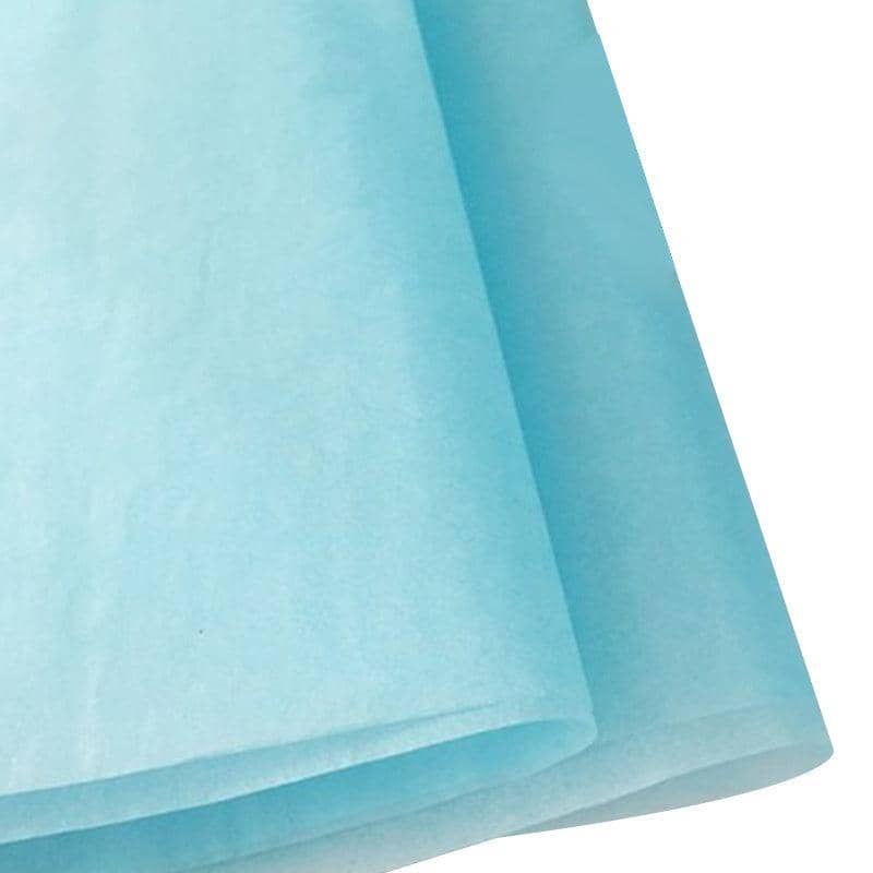 Flower Bouquet Wrapping Paper 50 x 70 cm - Light Blue, Pack of 468
