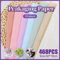 Flower Bouquet Wrapping Paper 50 x 70 cm - Light Blue, Pack of 468 - view 2