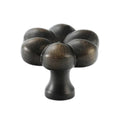 Flower Cabinet Knob for Wardrobes and Drawers - Brown