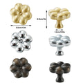 Flower Cabinet Knob for Wardrobes and Drawers - Brown - view 4
