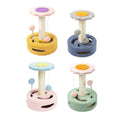 Flower Cat Scratching Post Tree with Sisal and Toy Balls - Blue and Grey - view 3