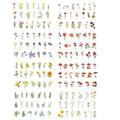Flower Scrapbooking Stickers, PET Transparent - Pack of 40, Yellow Flowers and Sunflowers - view 3