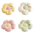 Flower-Shaped Plush Floor Cushion Seat Pad - Pink - view 3