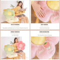 Flower-Shaped Plush Floor Cushion Seat Pad - Pink - view 5