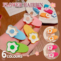 Flower Snap Hair Clips, Set of 2 - Light Pink - view 2