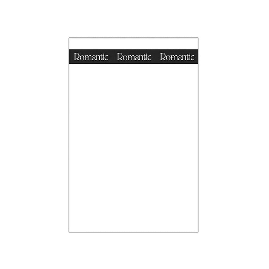 Flower Wrapping Paper, 100 Sheets - Black Romantic Band Print