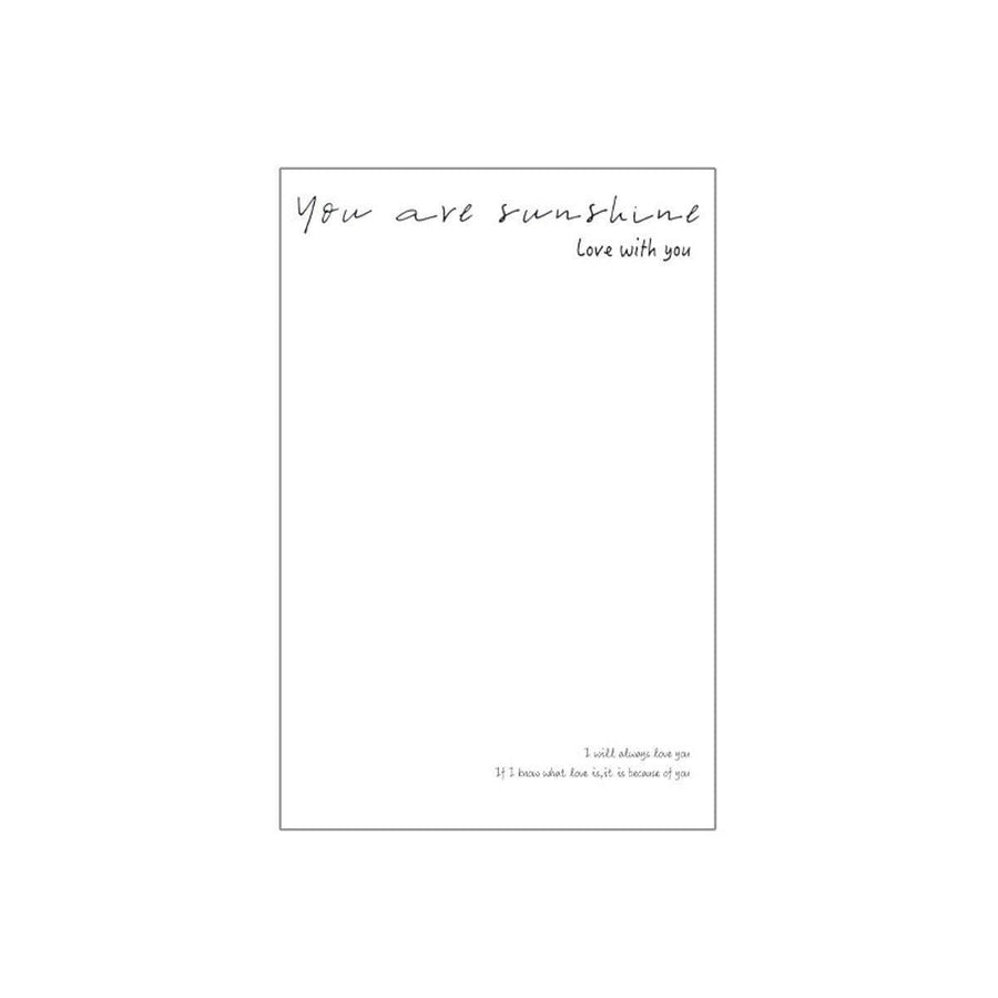 Flower Wrapping Paper, 100 Sheets - You Are Sunshine Print