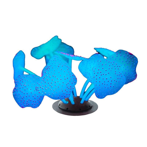 Fluorescent Silicone Aquarium Plant Decoration - Blue