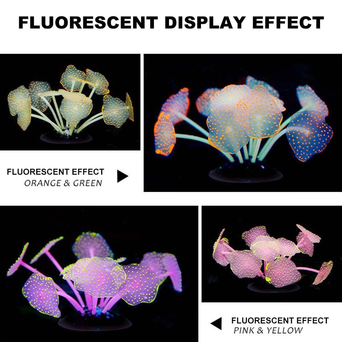 Fluorescent Silicone Aquarium Plant Decoration - Blue - view 5