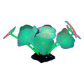 Fluorescent Silicone Aquarium Plant Decoration - Green