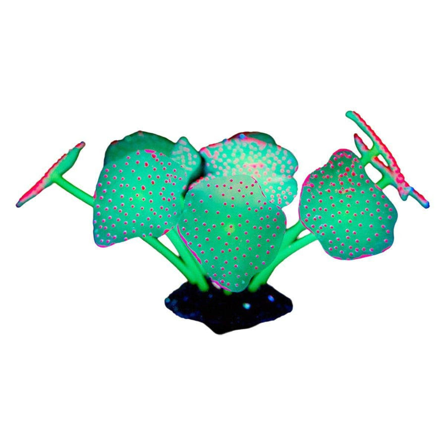 Fluorescent Silicone Aquarium Plant Decoration - Green