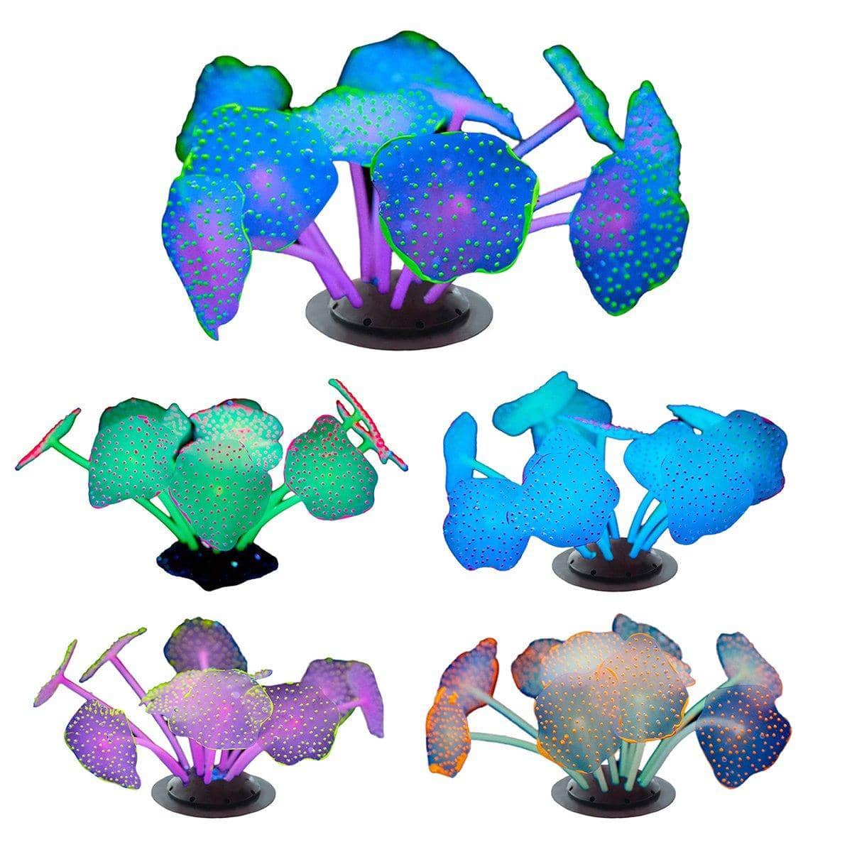 Fluorescent Silicone Aquarium Plant Decoration - Green - view 3