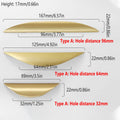 Flush Square Cabinet Pull Handle in Pure Copper - Brushed Gold - view 4