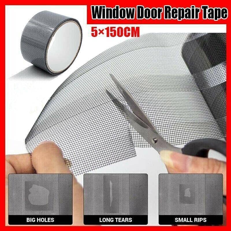 Fly Screen Repair Tape, Self Adhesive Fibreglass Window Screen Patch