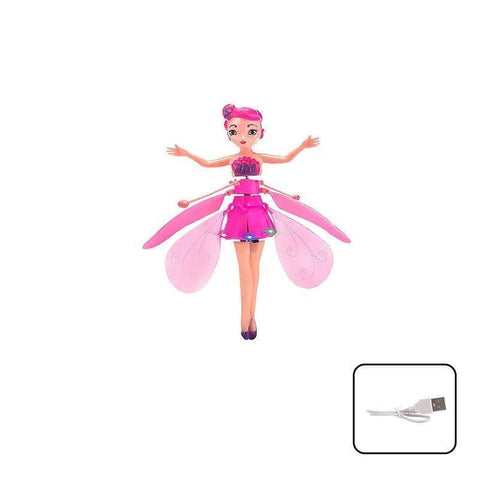 Flying Fairy Doll with Infrared Sensing - Pink