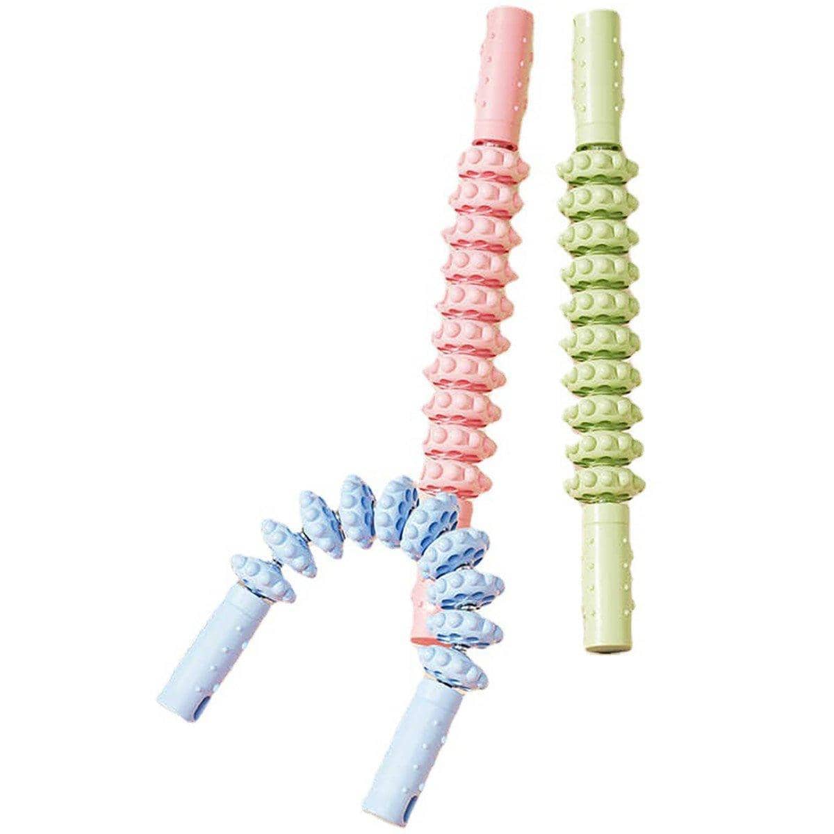 Foam Massage Roller Stick for Calves and Arms - Light Blue - view 3