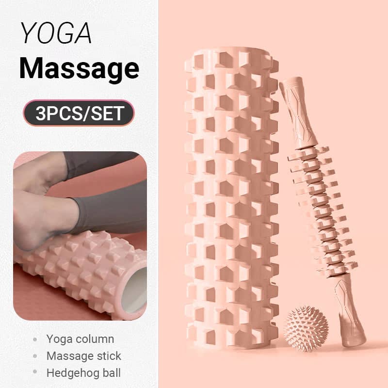 Foam Roller Set, 3 Piece Massage Kit for Yoga, Pilates and Exercise