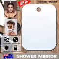 Fogless Polycarbonate Shower Mirror 172 x 132 mm, Anti-Fog Shaving Mirror