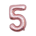 Foil Number Balloon 100cm (40 Inch) for Birthdays and Parties - Rose Gold 5