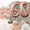 Foil Number Balloon 100cm (40 Inch) for Birthdays and Parties - Rose Gold 5 - view 6
