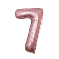 Foil Number Balloon 100cm (40 Inch) for Birthdays and Parties - Rose Gold 7
