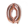 Foil Number Balloon 32 Inch (81 cm) - Rose Gold Number 0