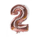 Foil Number Balloon 32 Inch (81 cm) - Rose Gold Number 2