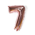 Foil Number Balloon 32 Inch (81 cm) - Rose Gold Number 7