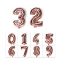 Foil Number Balloon 32 Inch (81 cm) - Rose Gold Number 7 - view 3