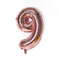 Foil Number Balloon 32 Inch (81 cm) - Rose Gold Number 9
