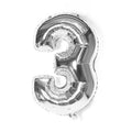 Foil Number Balloon 81cm (32 Inch) for Birthdays and Parties - Silver 3