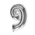 Foil Number Balloon 81cm (32 Inch) for Birthdays and Parties - Silver 9