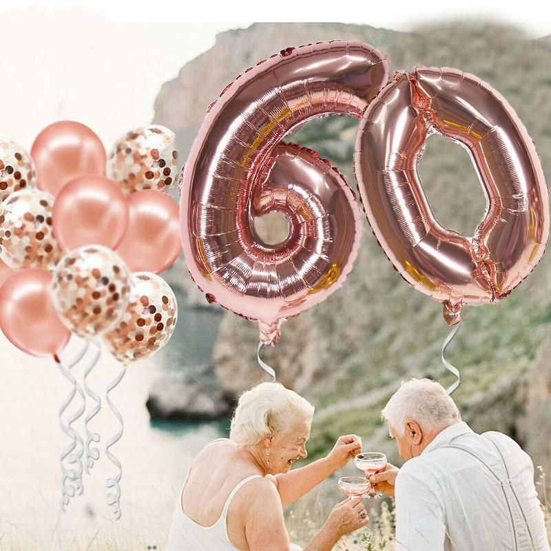 Foil Number Balloon 81cm (32 Inch) for Birthdays and Parties - Silver 9 - view 5