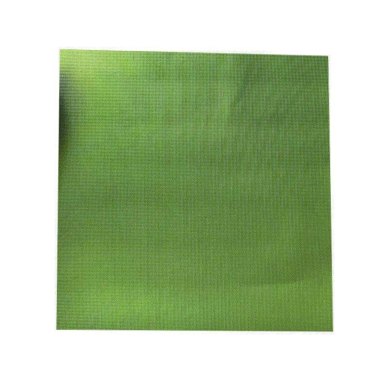 Foil Wrappers Aluminium Pack of 100 - Small (10cm), Green Embossed
