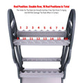 Foldable ABS Fishing Rod Display Rack for 16 Rods, Net and Gear Storage Stand - Grey - view 4