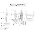 Foldable ABS Fishing Rod Display Rack for 16 Rods, Net and Gear Storage Stand - Grey - view 5