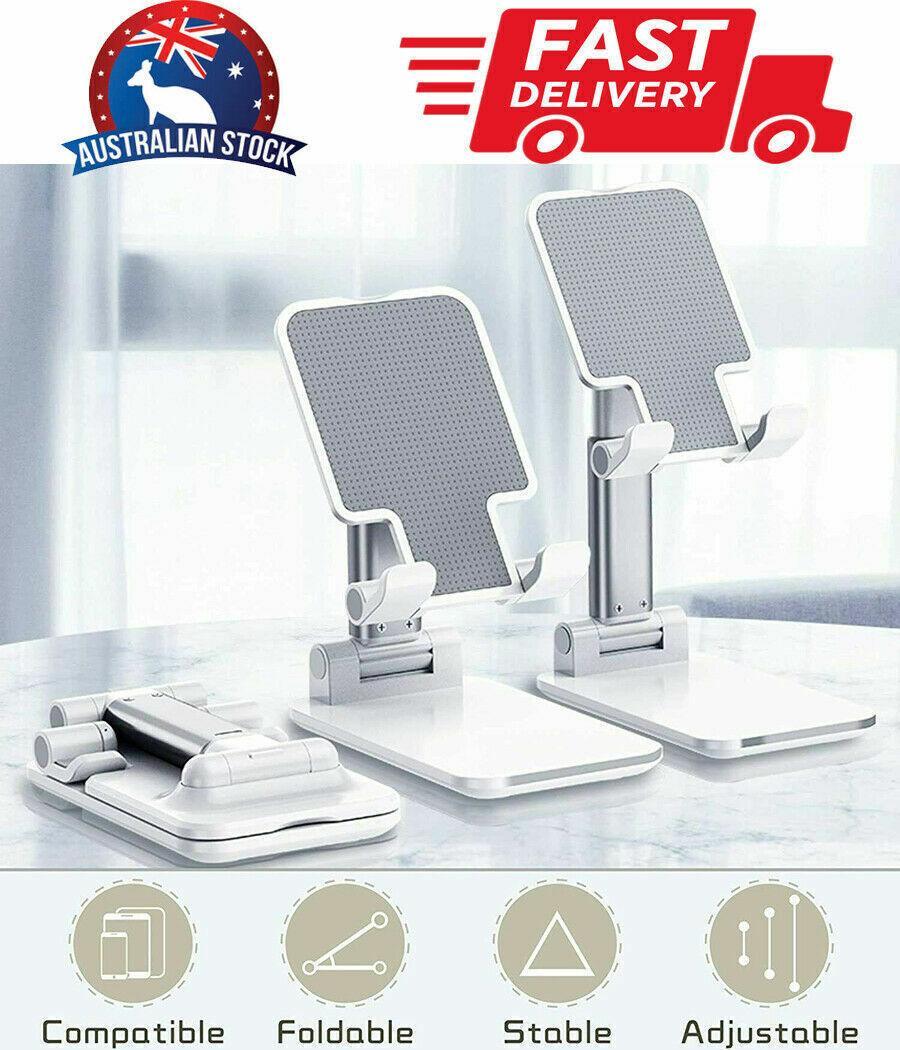 Foldable Adjustable Desk Stand Holder for Mobile Phone and Tablet - Mint Green - view 2