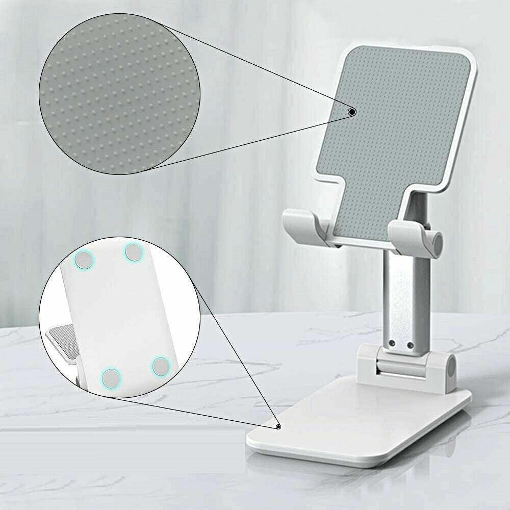Foldable Adjustable Desk Stand Holder for Mobile Phone and Tablet - Mint Green - view 4