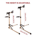 Foldable Aluminium Bike Repair Stand Champagne Gold Freestanding - view 3